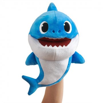 Baby Shark plyšový na baterie se zvukem - modrý